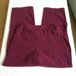 Vintage Red Flowy High Rise Pant C.M. Shapes  Sz Medium Petite